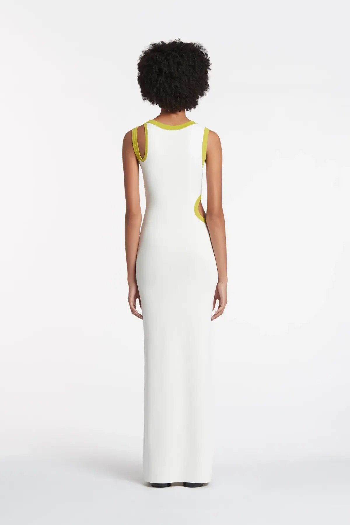 Sir The Label Evalina Cut Out Dress In Citrus Size 1/Au 8 photo 5