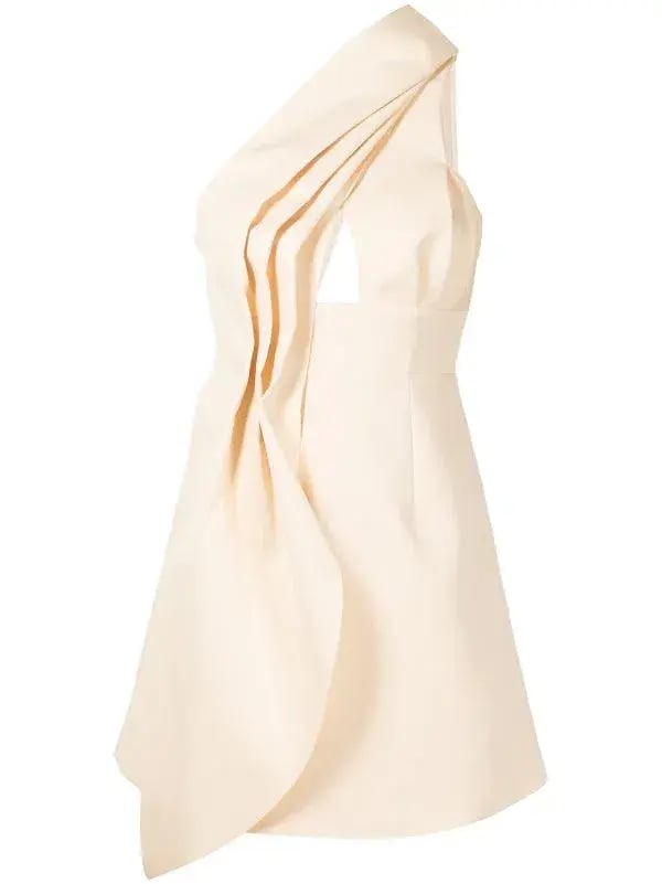 Rachel Gilbert Apollo Mini Dress Cream Size 10 photo 3