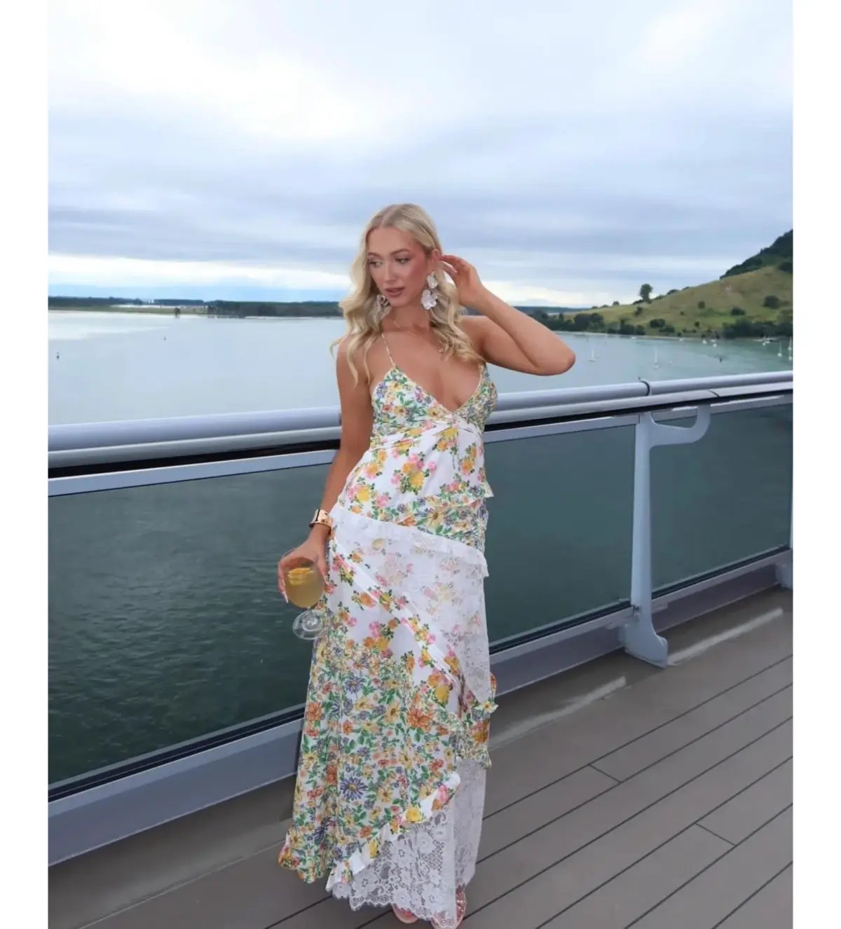 For Love & Lemons Green Rosalyn Maxi Size XS/ AU 6 photo 2