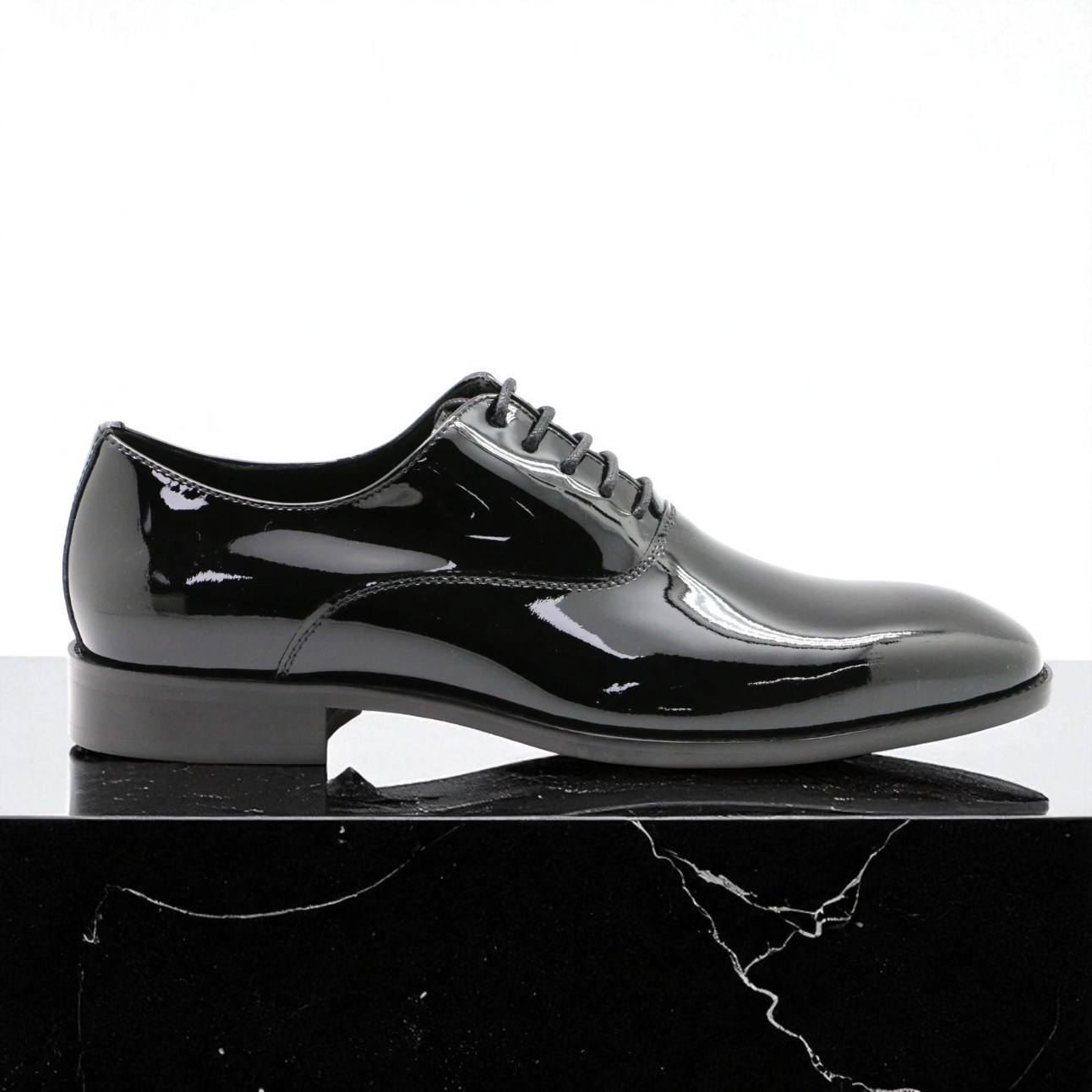 Calmino Tristan Patent Black Oxfords photo 3