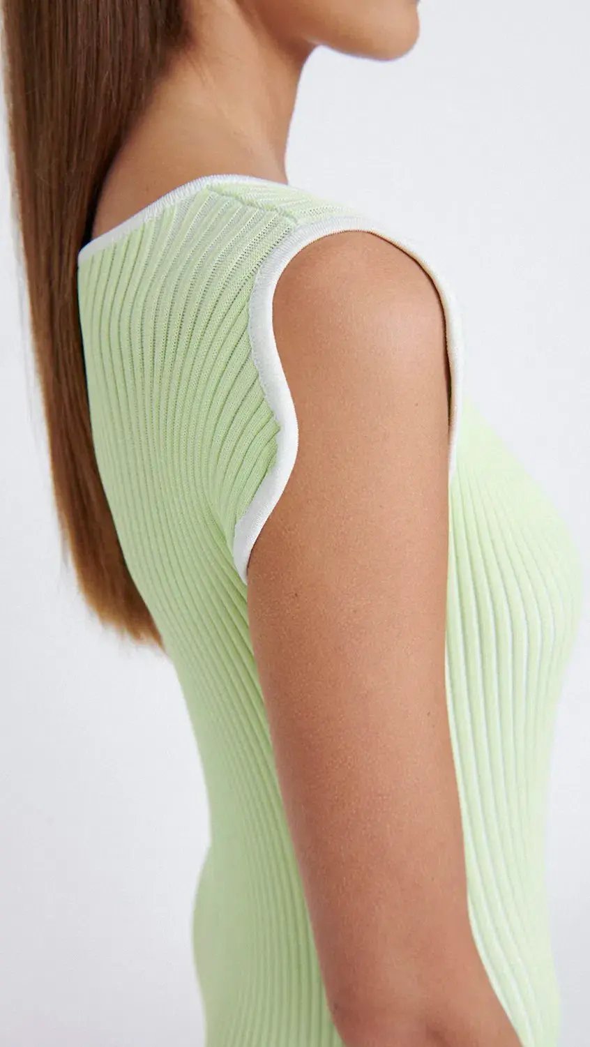 By Johnny Lara Ribbed Knit Dress Mint Size 14 / XL photo 2