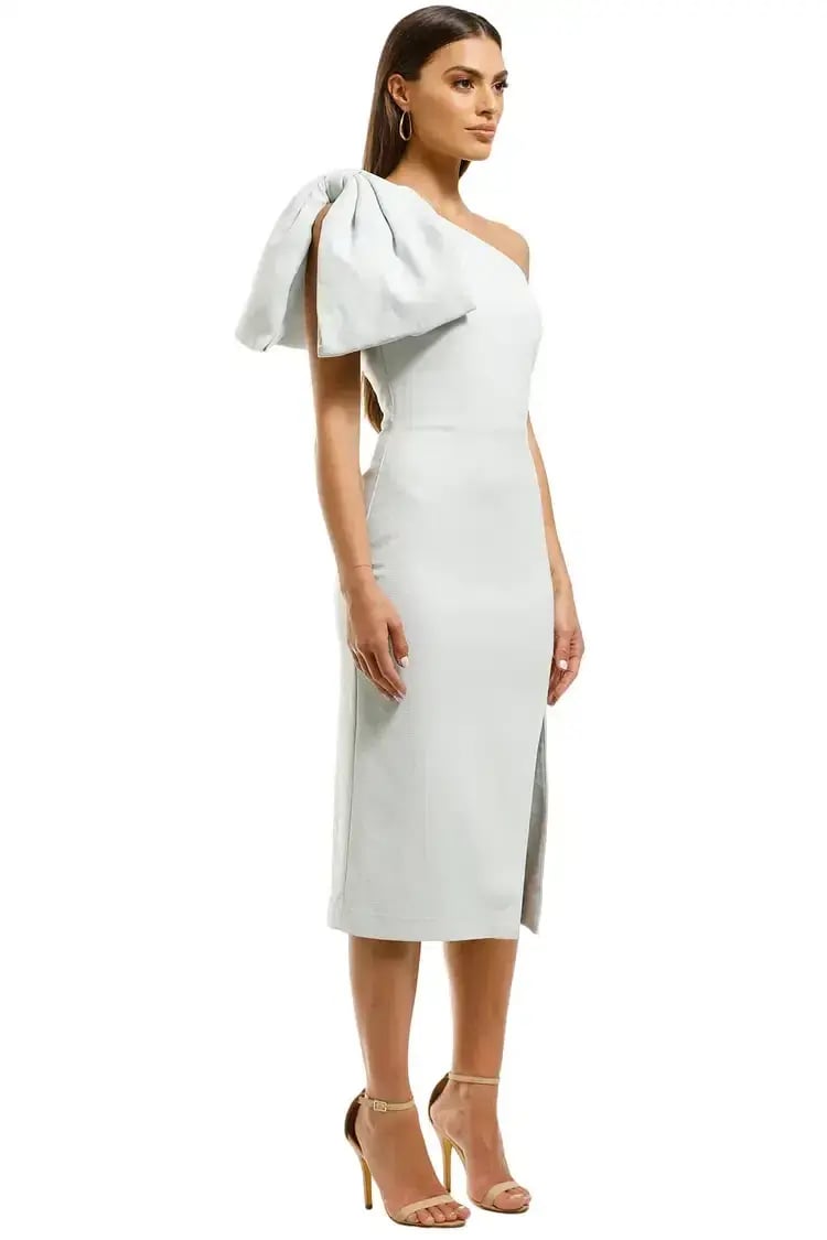 Rebecca Vallance Hamptons Midi Bow Dress in Blue Size 12 photo 2