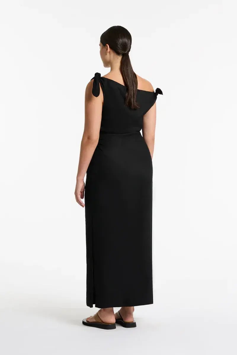Sir The Label Bettina Off Shoulder Dress In Black Size 12 photo 5
