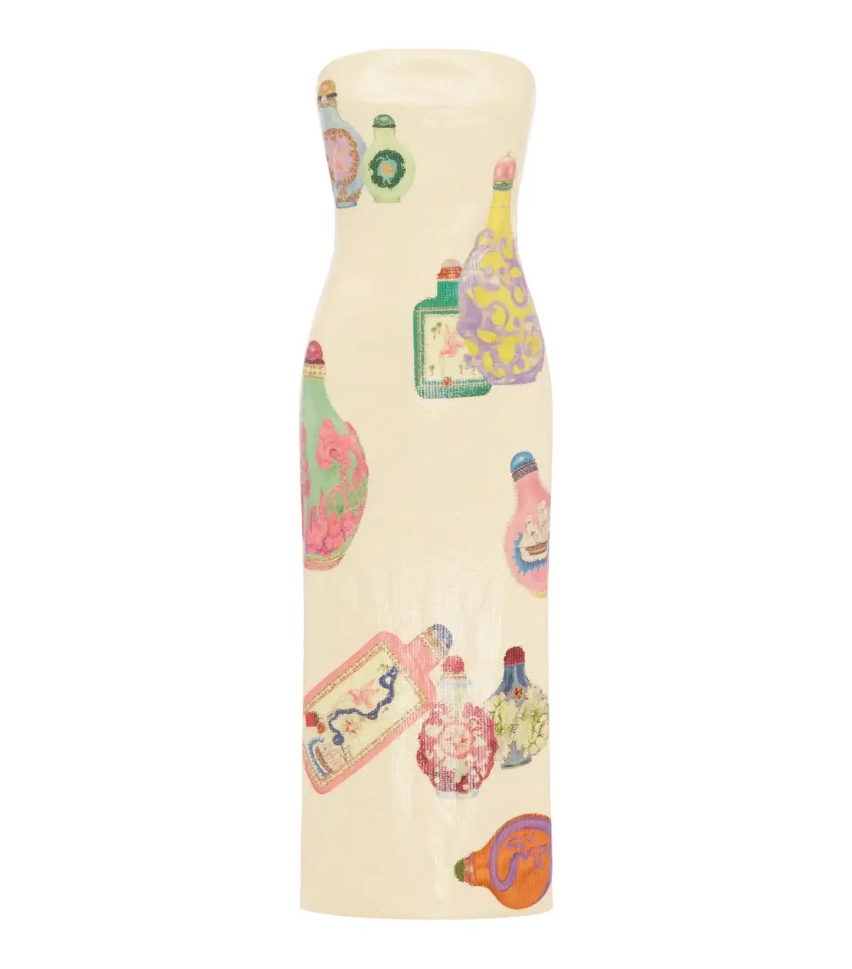 Alemais Chesca Midi Dress Cream Sequin Size AU 12 photo 4