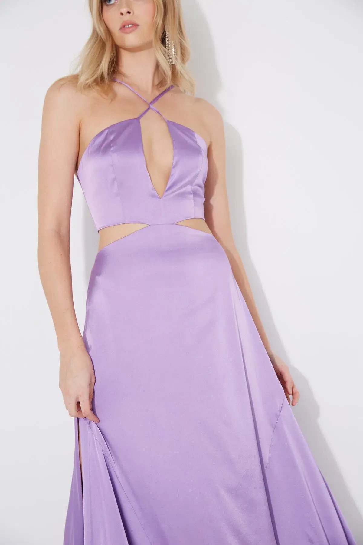 Sonya Moda Zena Maxi Gown Lilac Purple Size 6 photo 6