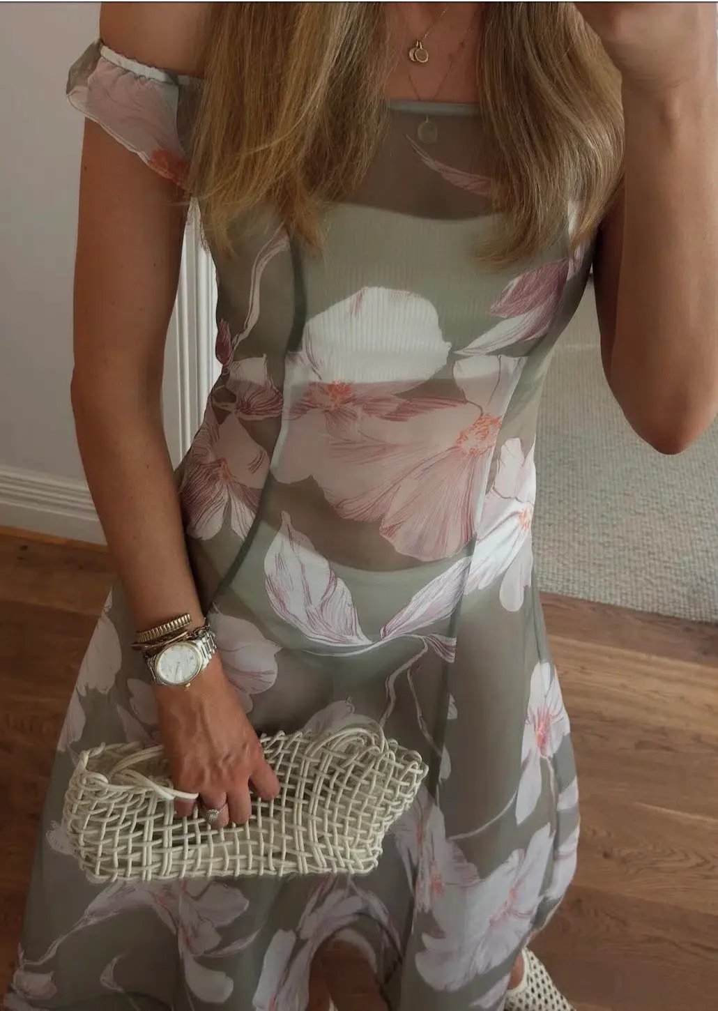 By Nicola Clementine Maxi Dress Peppermint Floral Size 8 photo 2