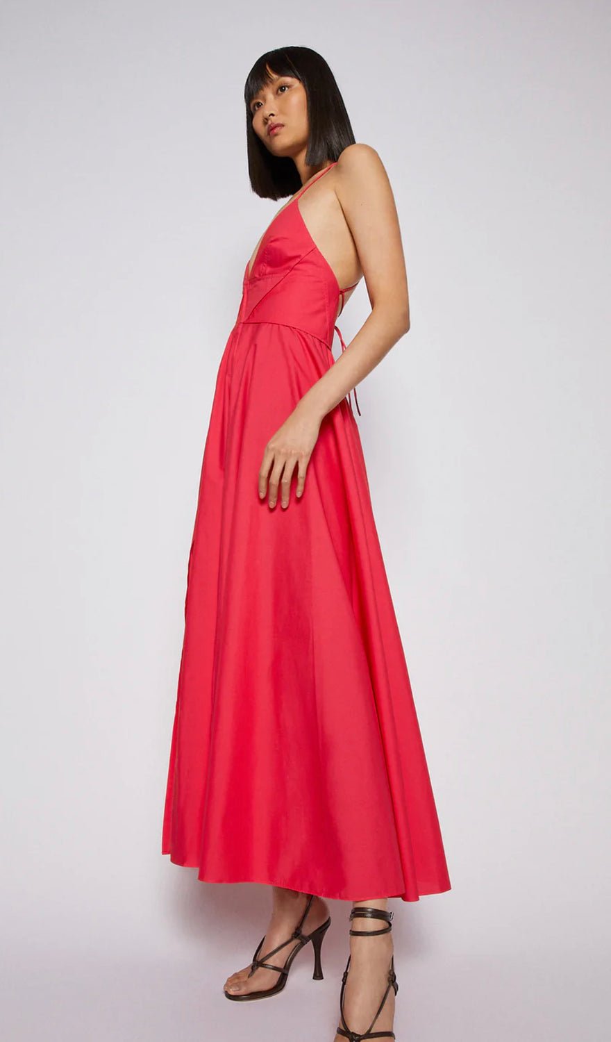 Scanlan Theodore Cotton Parachute Dress Pink photo 2
