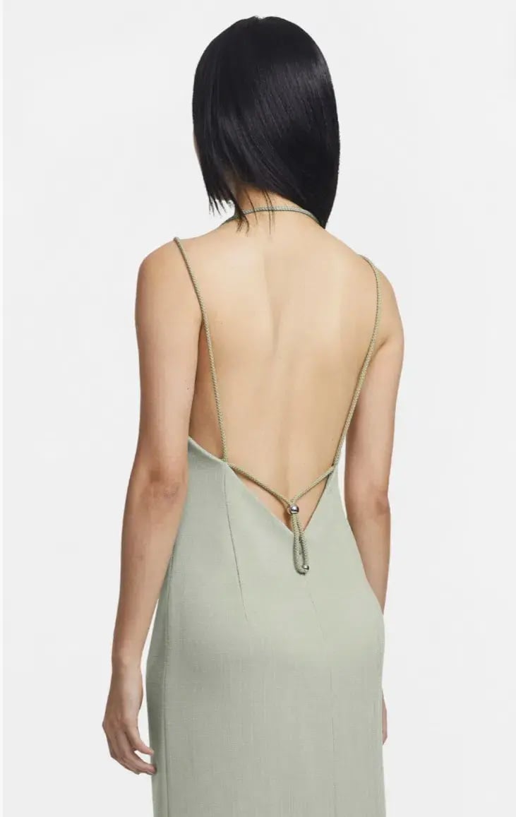 Dion Lee Macrame Slip Dress Green Size 4 photo 3