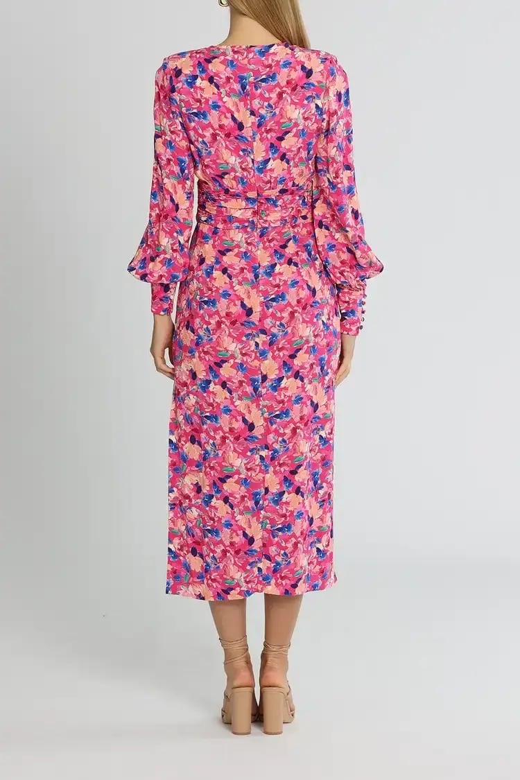 Rebecca Vallance Little Havana Midi Dress Floral Size 8 photo 3