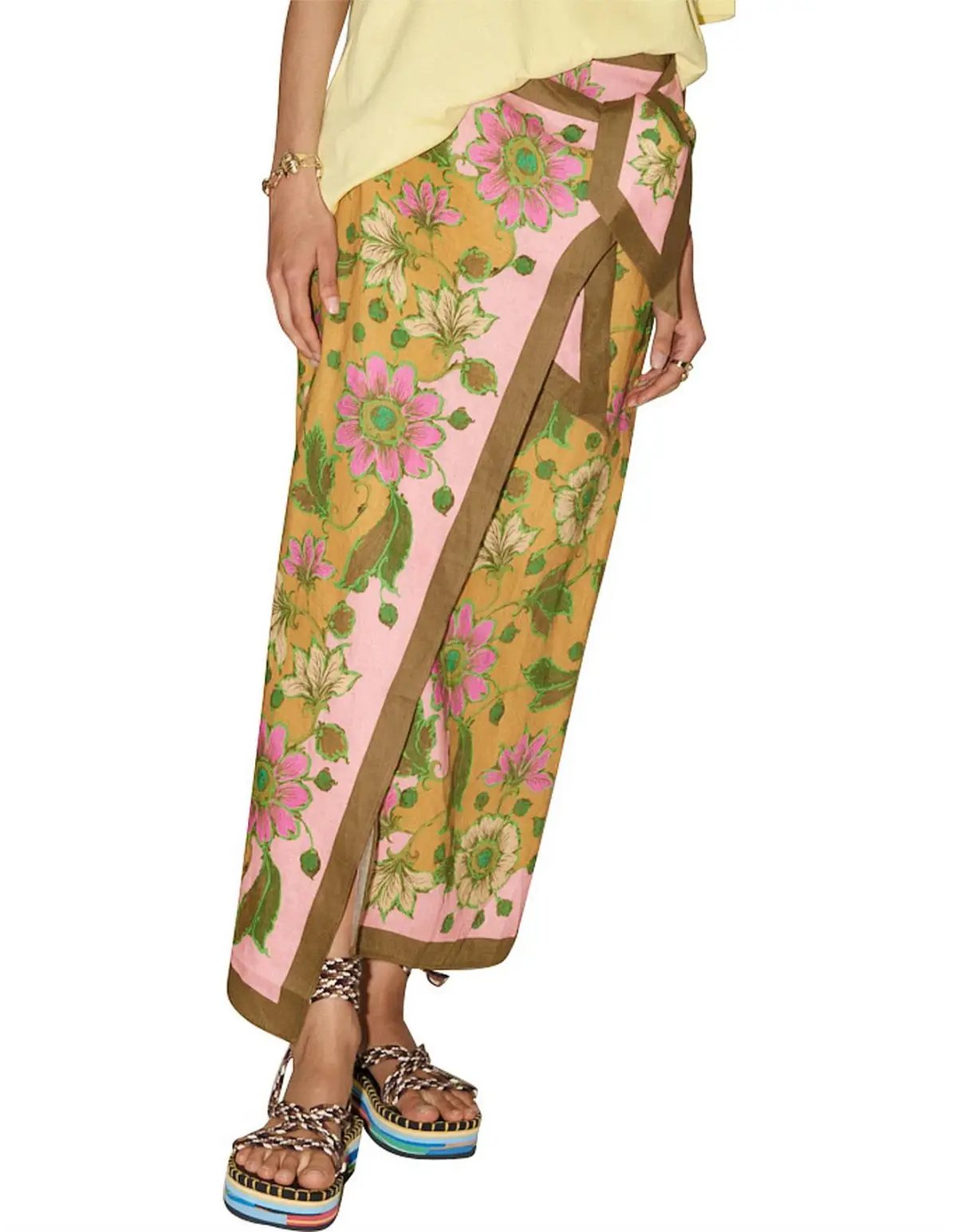 Alemais Winnie Wrap Sarong Skirt Floral Size S / Au 8 photo 5