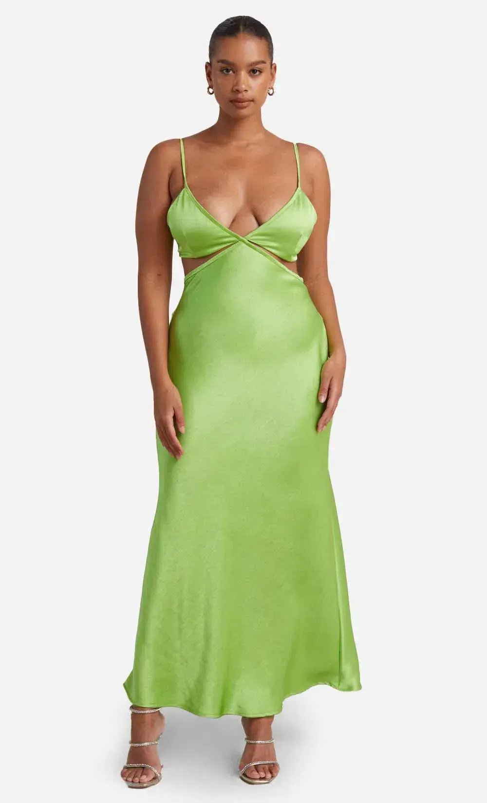 Bec and Bridge Veronique Maxi Dress Lime Green Size 8 photo 4