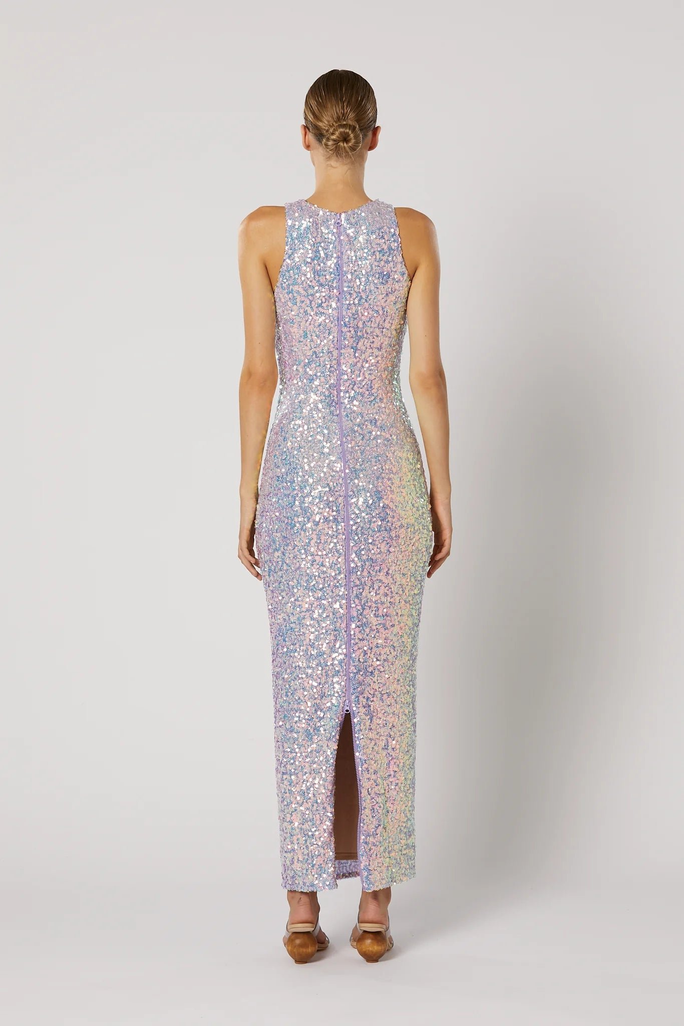 WINONA ALANI ZIP BACK DRESS - PURPLE MULTI photo 7