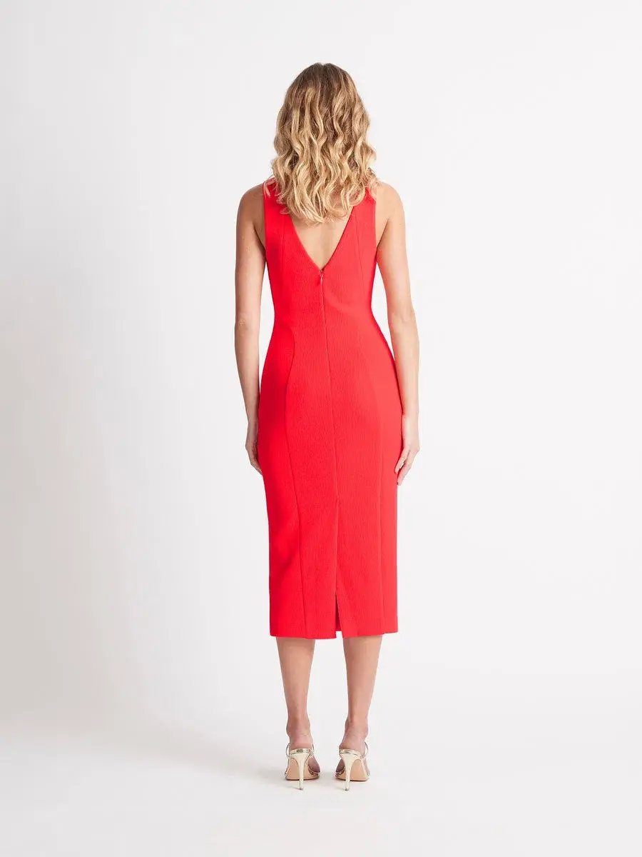 Sheike Becca Dress Red Size 8 photo 2