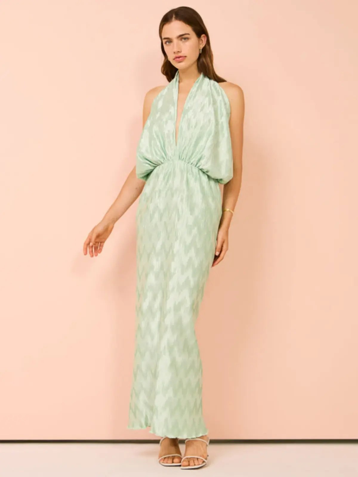 Lidee Riviera Sleeveless Gown Seamfoam Size AU 10 photo 3