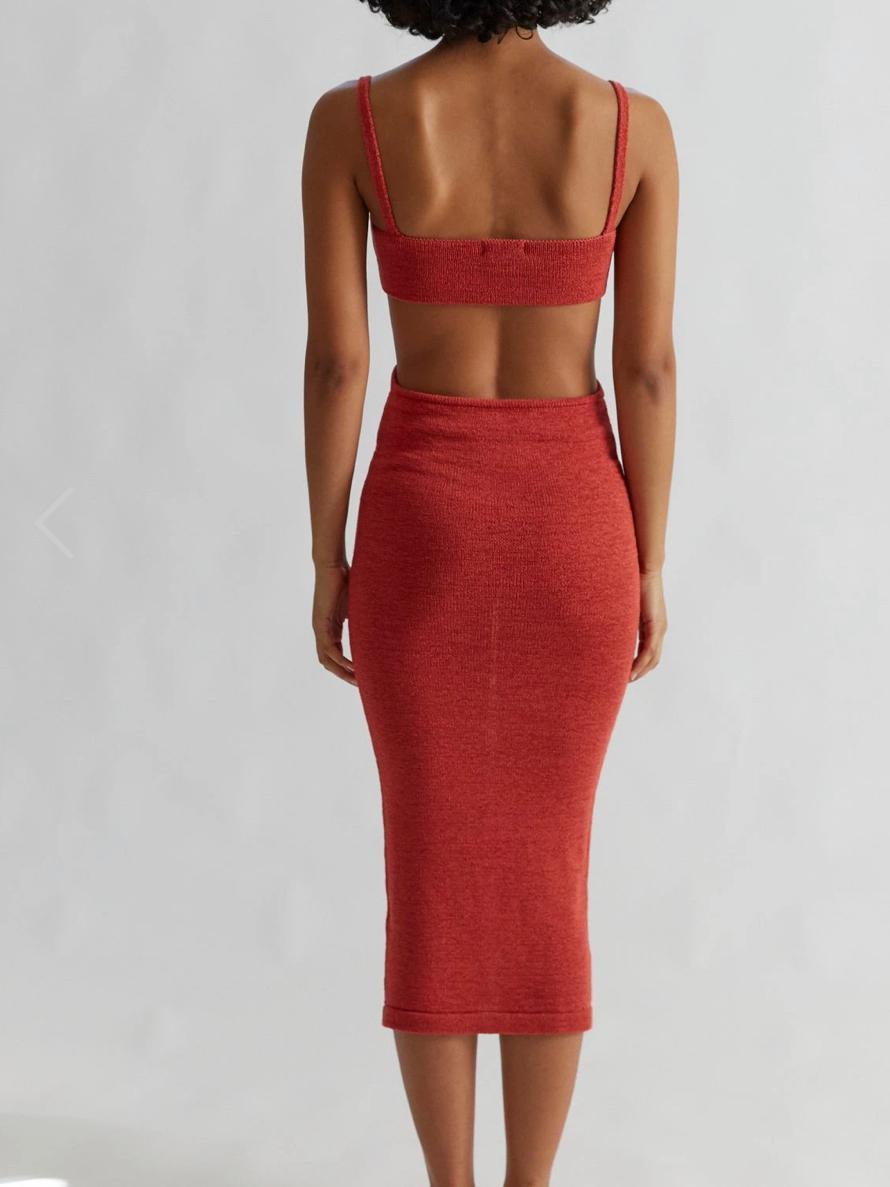 Henne Ineke Dress Red  Size 6 photo 4