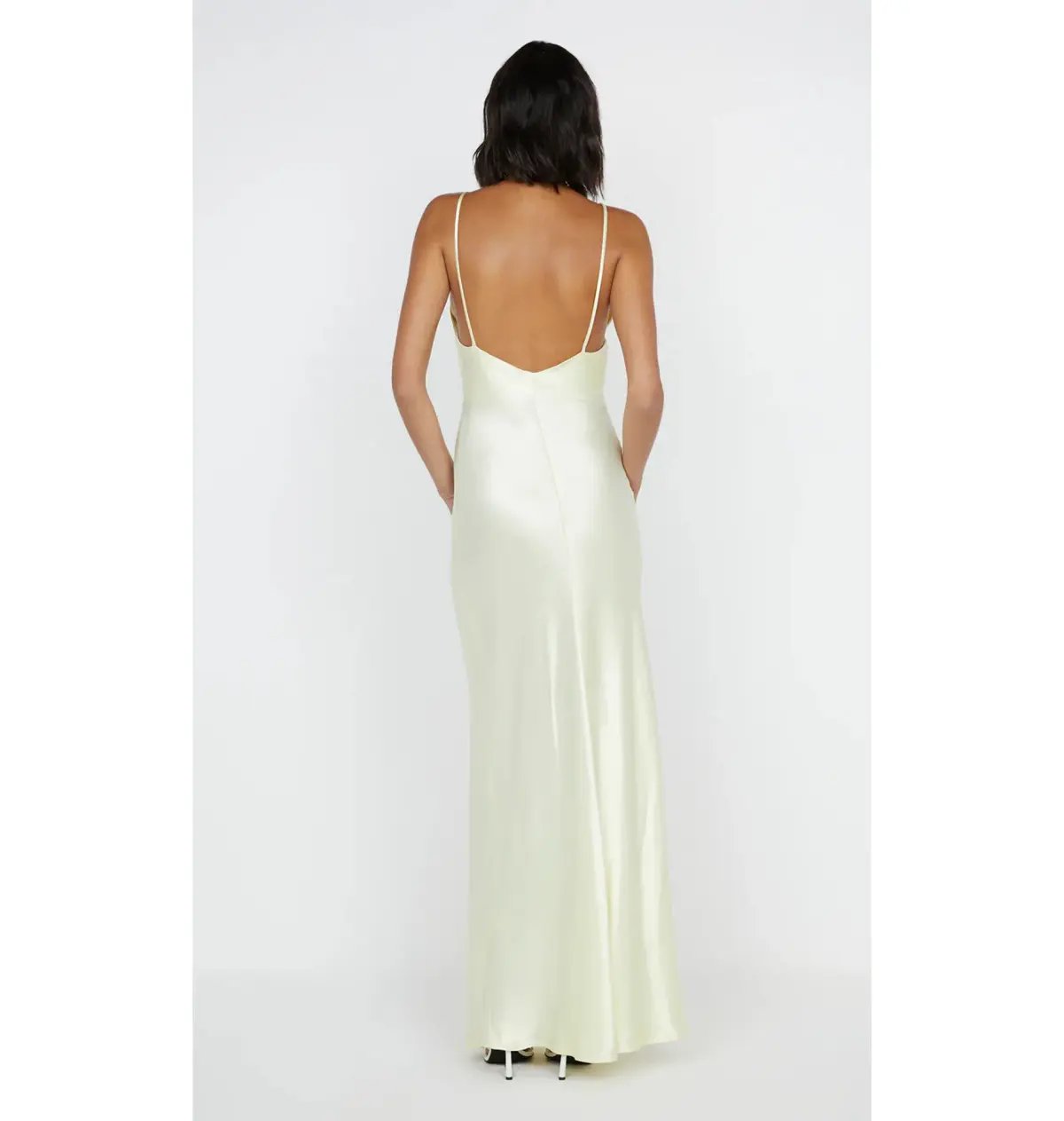 Bec & Bridge Moon Dance V Neck Maxi Dress Ice Yellow Size AU 8 photo 4