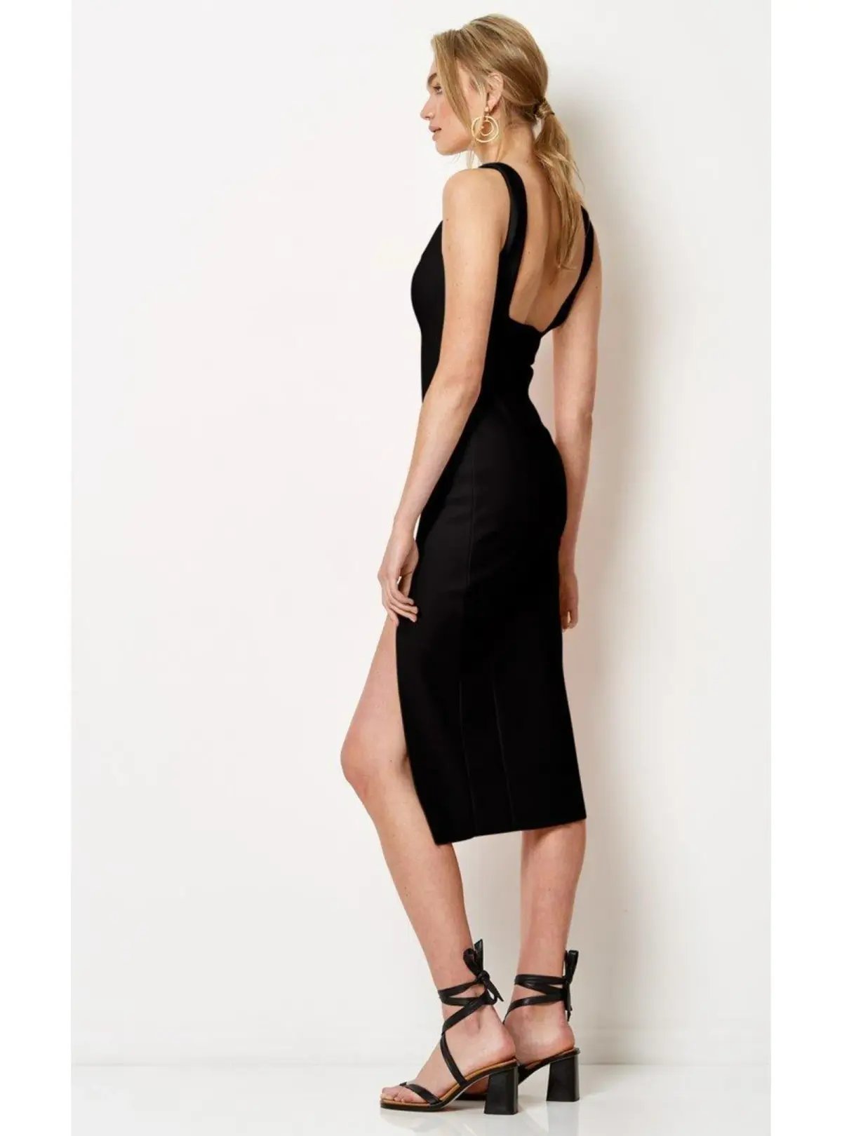Bec & Bridge Hibiscus Islands Midi Dress in Navy Size AU 6 photo 3