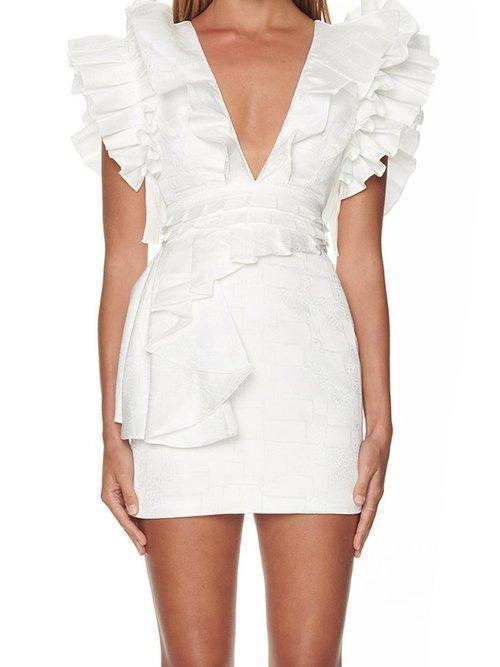 Eliya The Label Ariel Dress White Size 6 photo 4