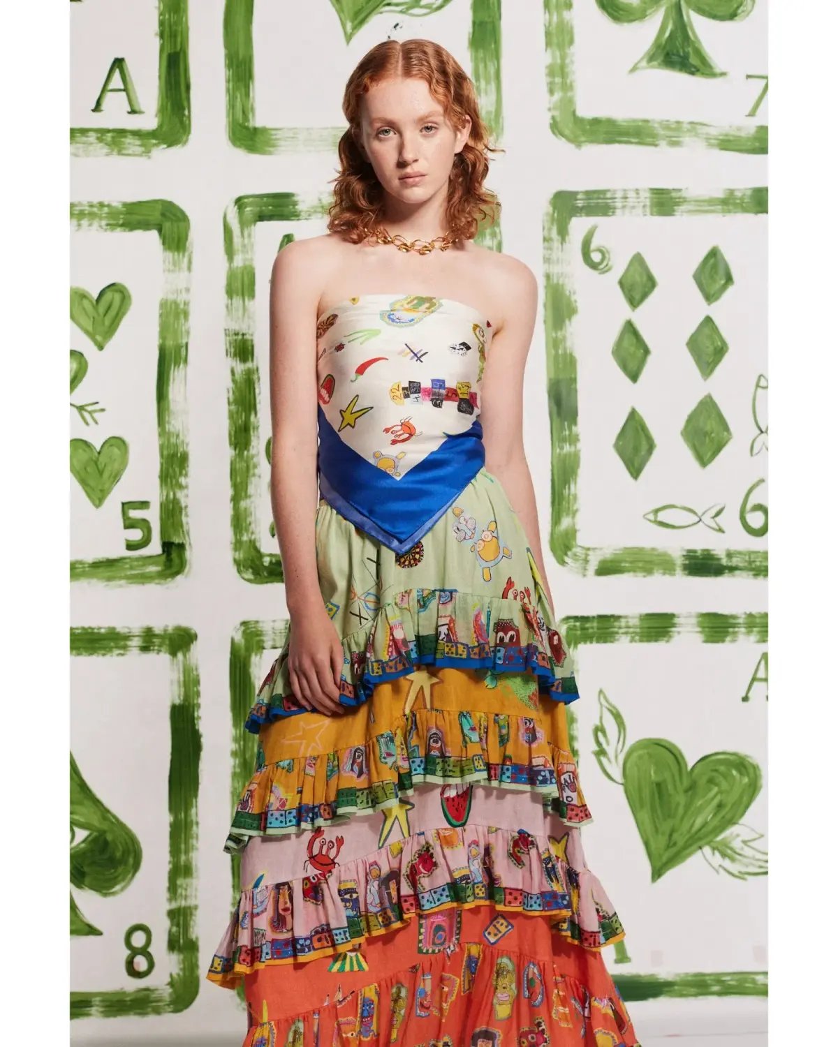 Alemais Players Tiered Skirt Multi Size AU 16 photo 3