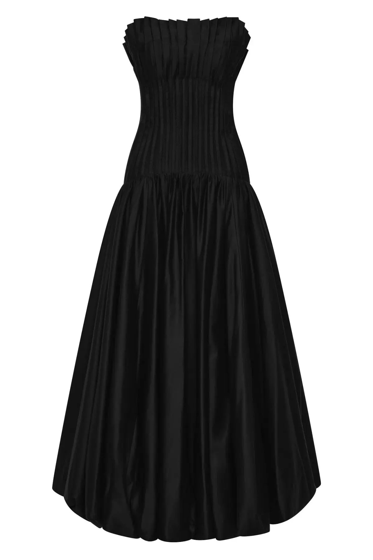 Aje Ivy Bubble Hem Midi Gown Black Size 12 photo 7