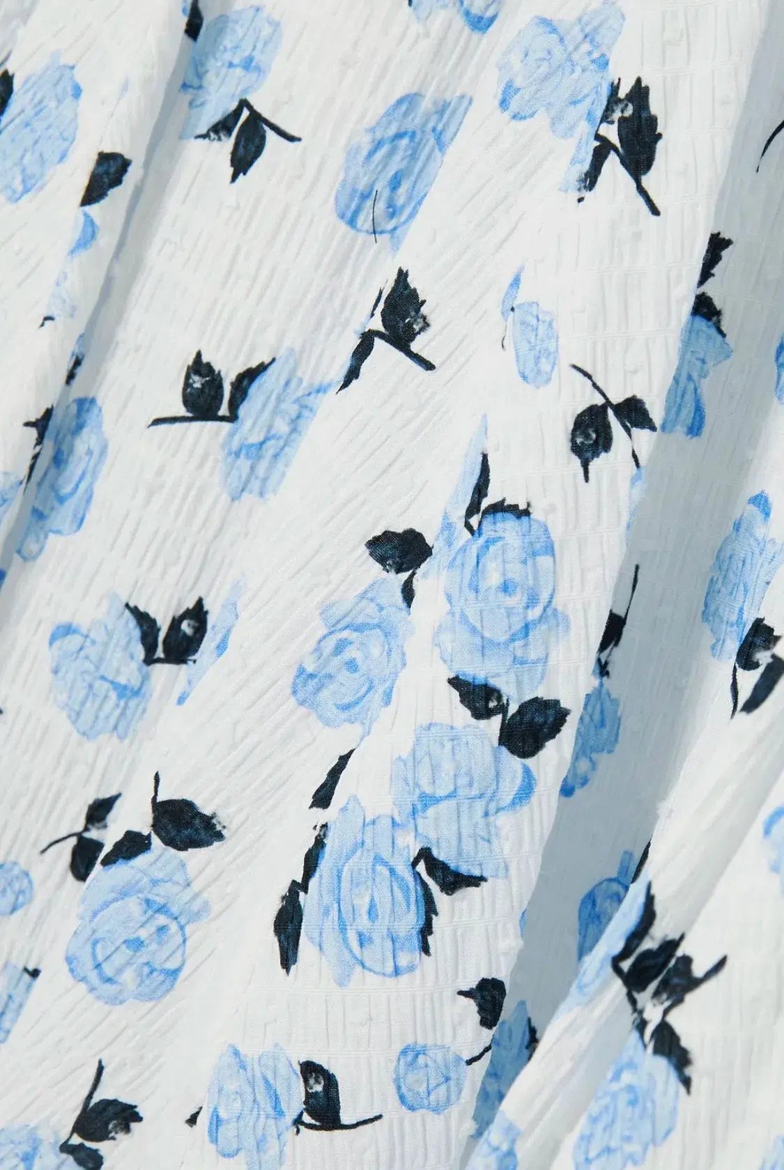 Emilia Wickstead Dena Floral Print Dress Swiss-dot Light Blue  Size AU 12 photo 5