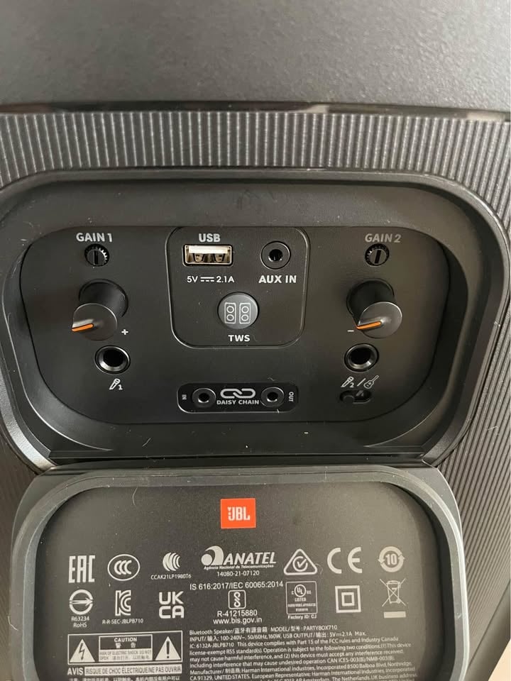 HIRE ONLY- JBL Party Box 710 with 2 x Wireless mics photo 6