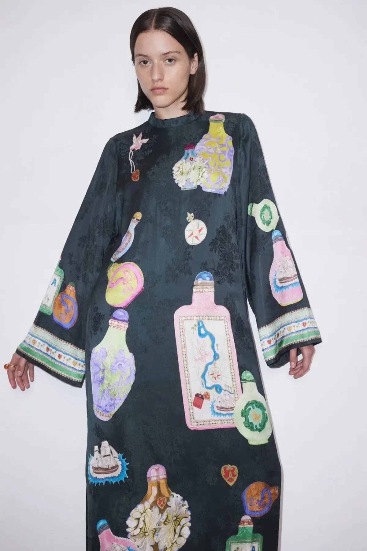 Alemais Royal Midi Dress Print Size AU 14 photo 4