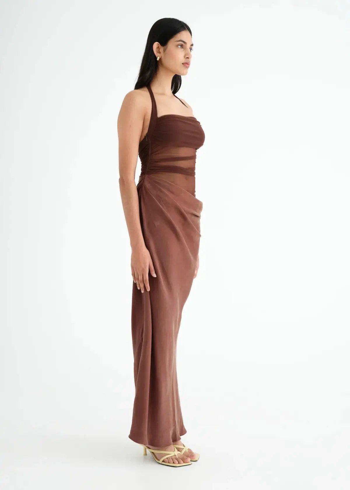 Benni Gina Maxi Dress in Chocolate Size 8 / AU 8 photo 2