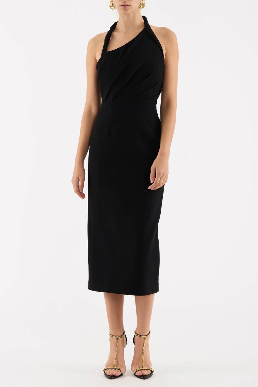 Rebecca Vallance Aria Halter Dress - Black photo 2