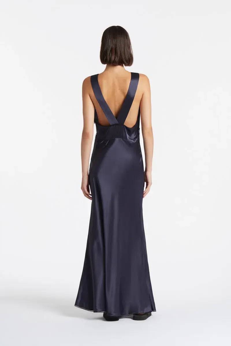 Sir The Label Aries Cut Out Gown In Navy Size 1 / AU 8 photo 3