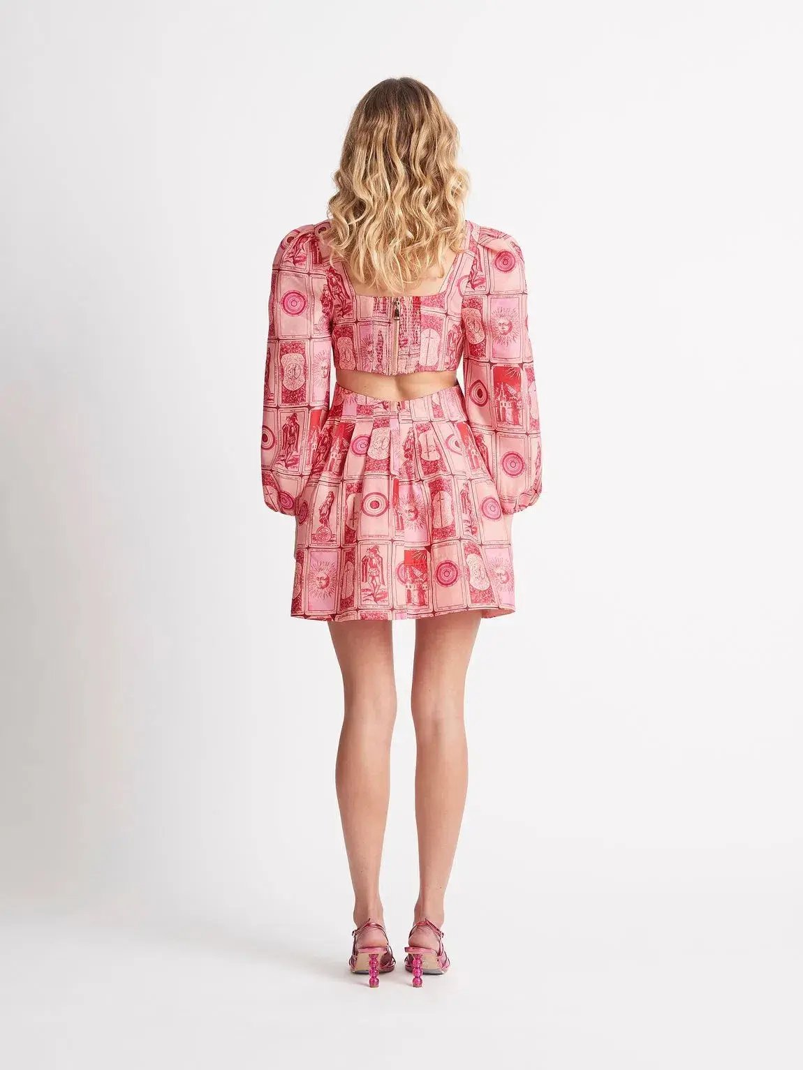 Sheike Fortune Teller Mini Dress Pink Size 6 photo 2