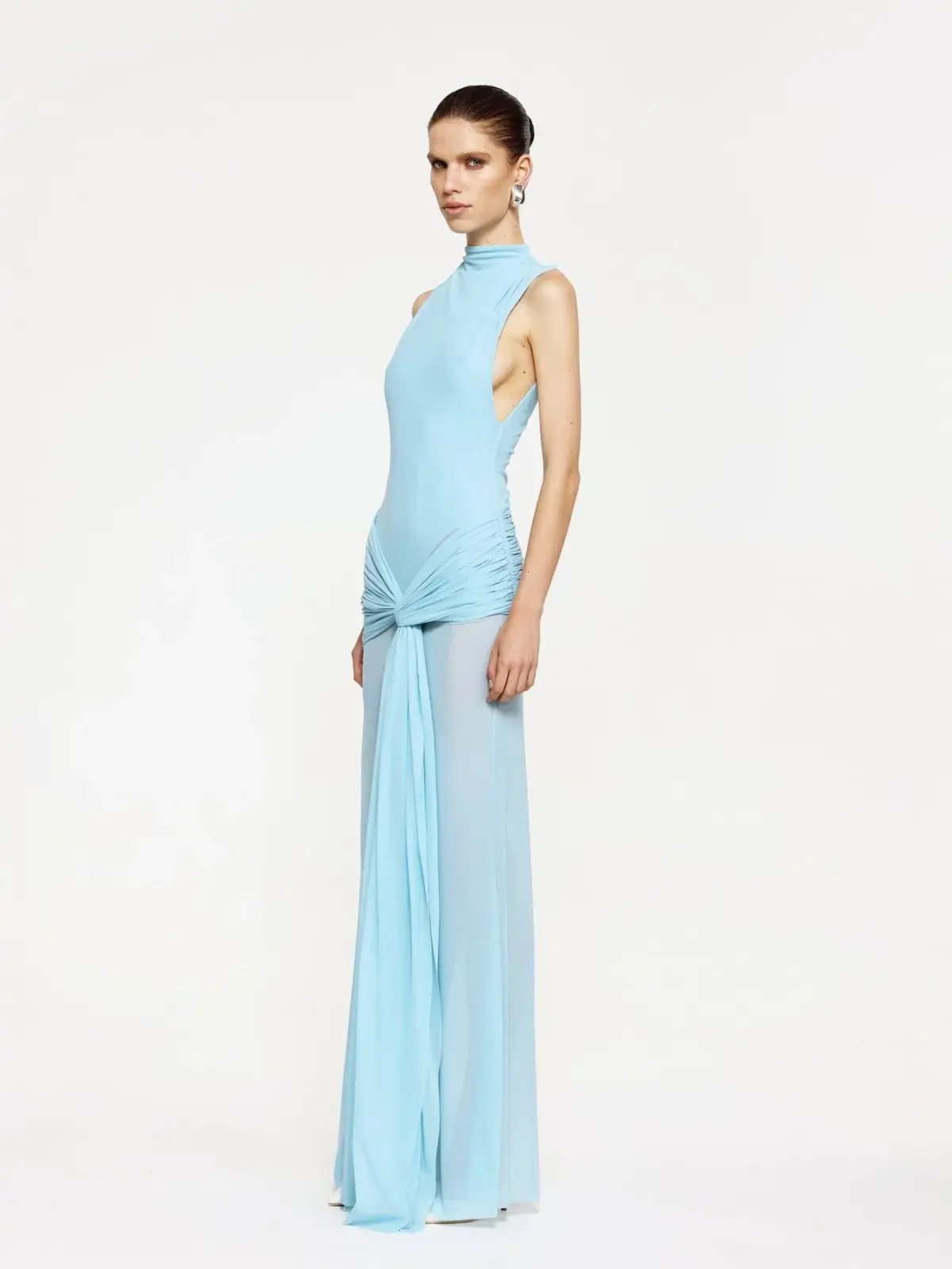 Effie Kats Roza Maxi Dress Blue Size 8 photo 2