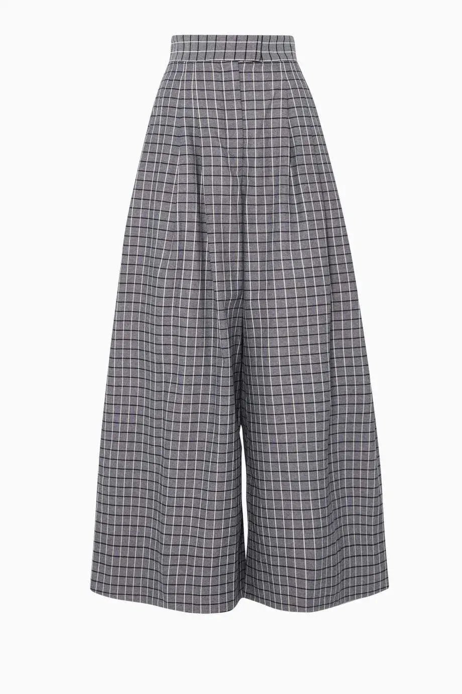 Acler Cunningham Pants Grey Check Print Size AU 6 photo 5