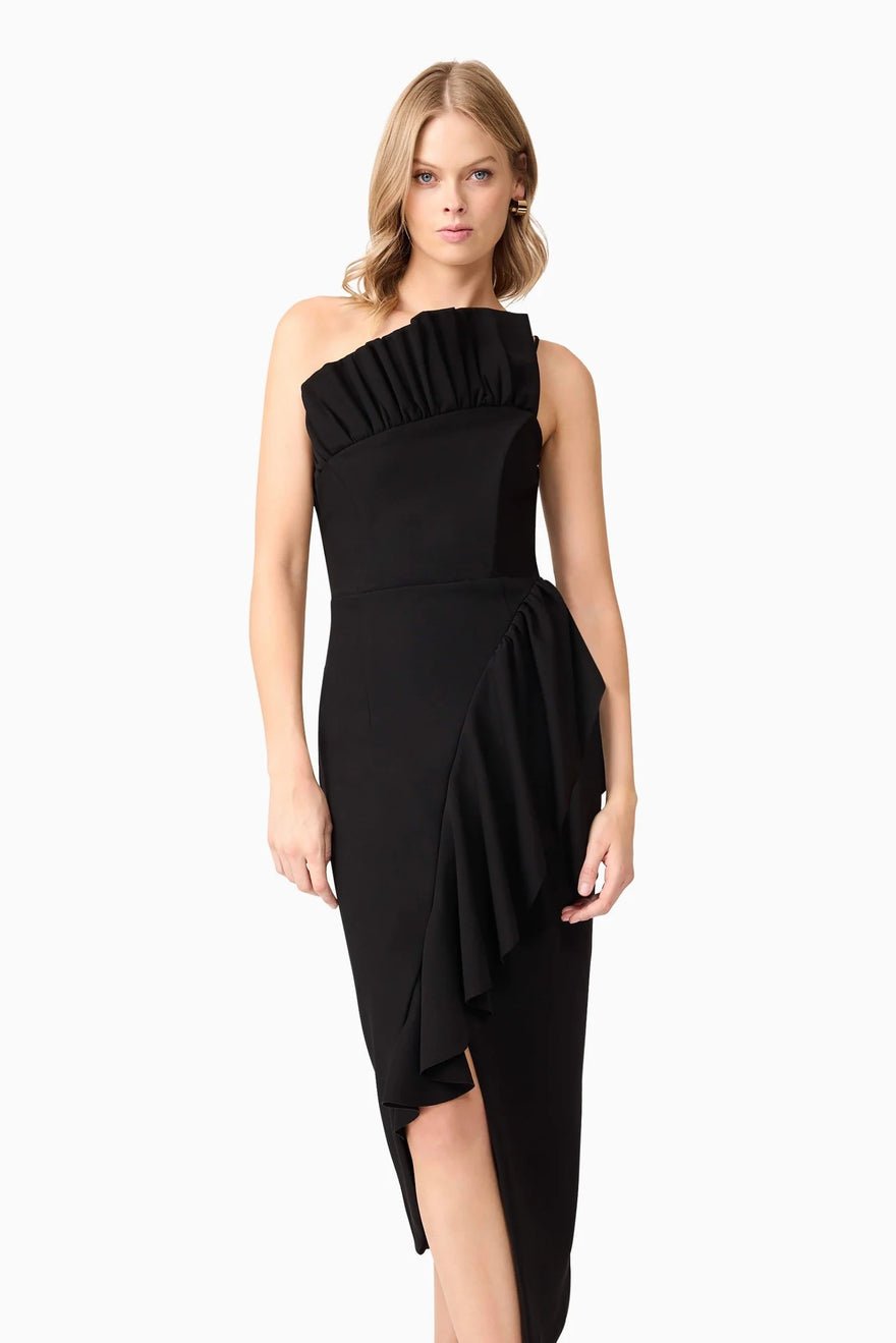 Elliatt Ava Midi Dress - Black photo 2