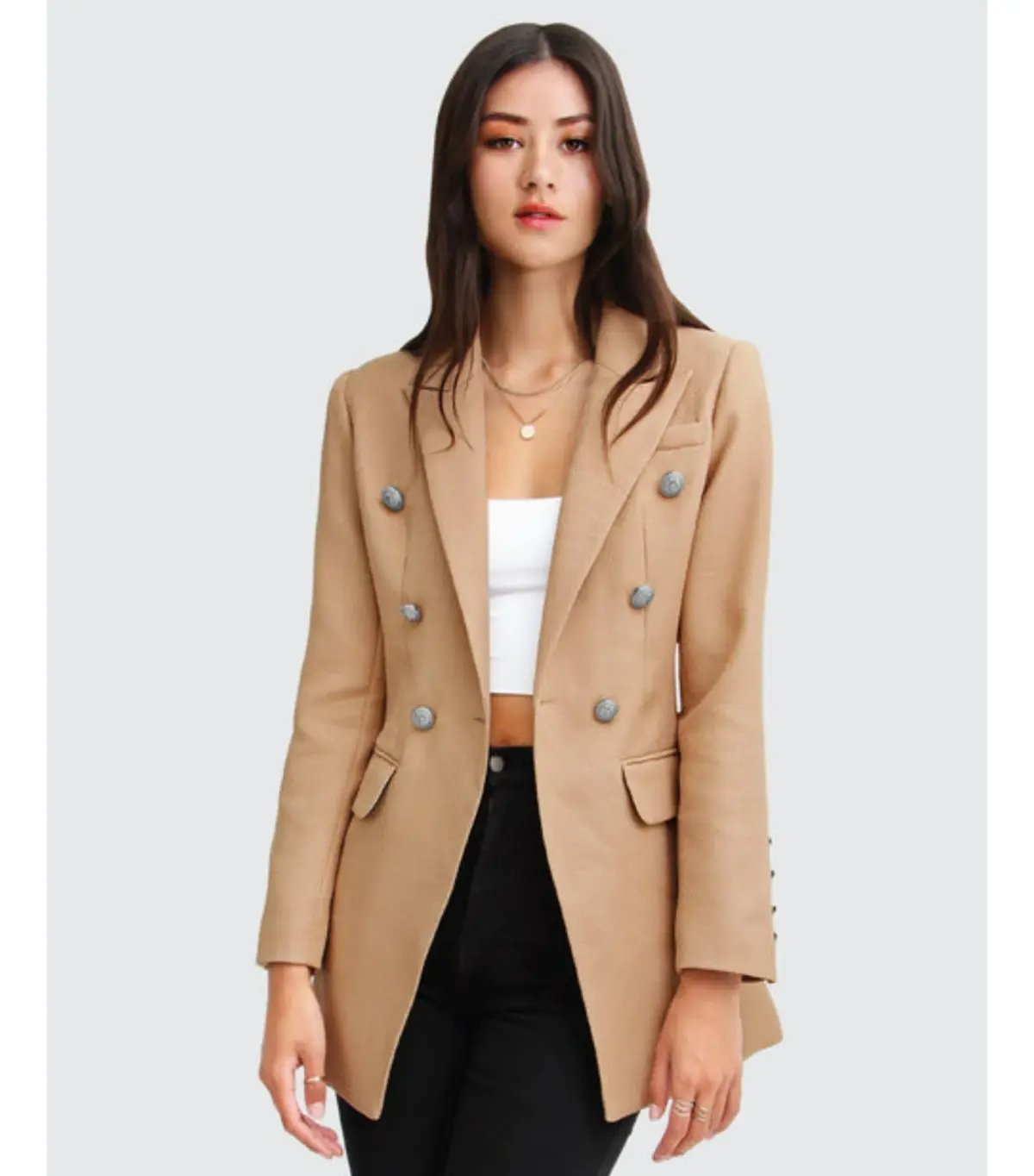Belle & Bloom Princess Polina Textured Weave Blazer Camel Size S / AU 8 photo 2
