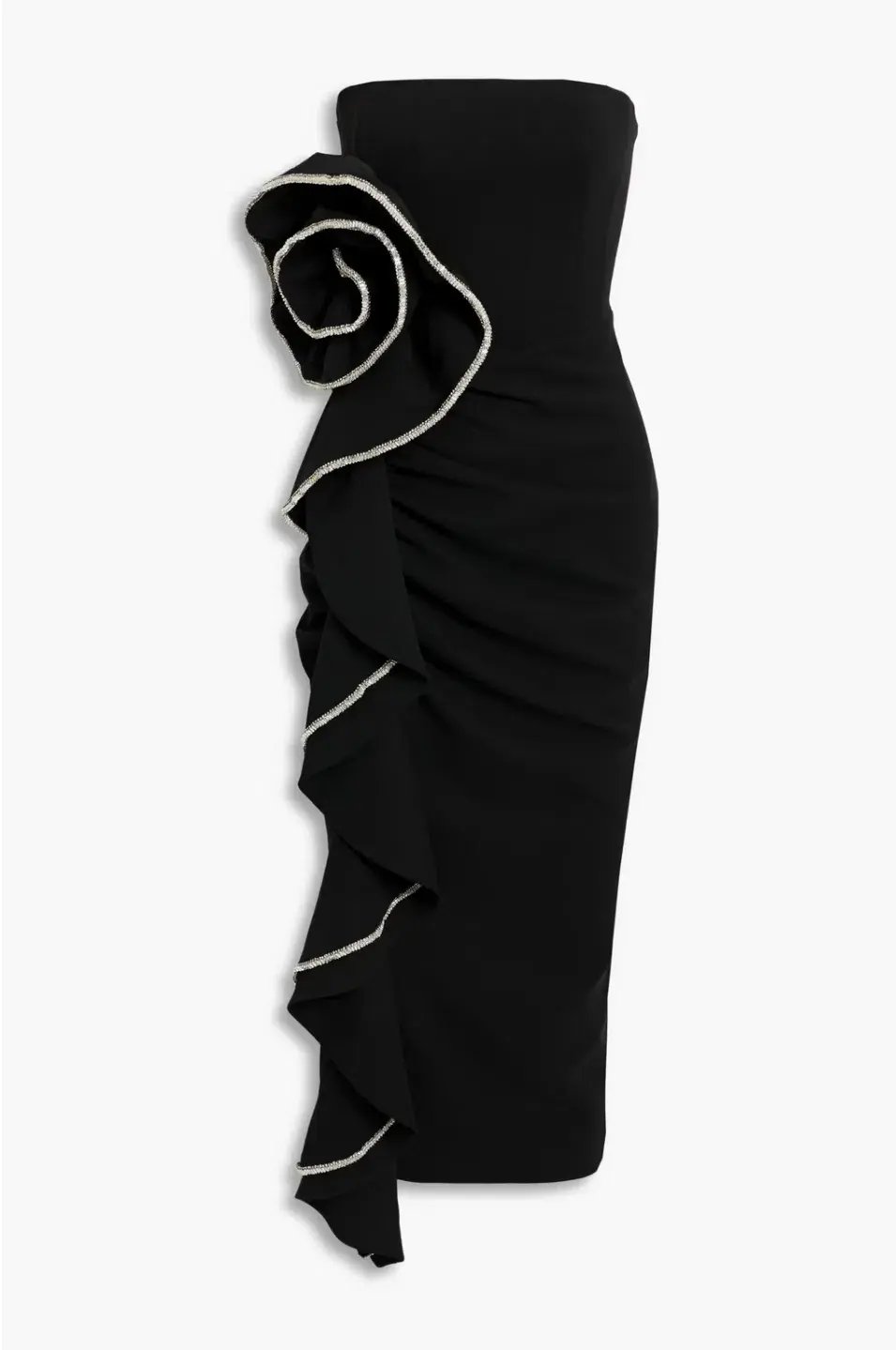 Rachel Gilbert Santiago Midi Dress Black Size 2 / AU 10 photo 3