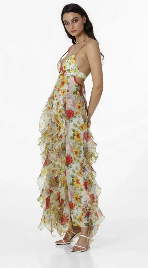 Menti Santorini Baroque Flower Maxi Dress Multi Floral Size S / AU 8 photo 2