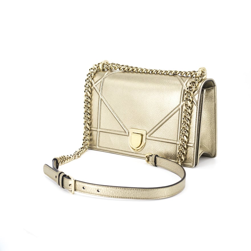 Dior Medium Diorama Flap Bag Champagne photo 3
