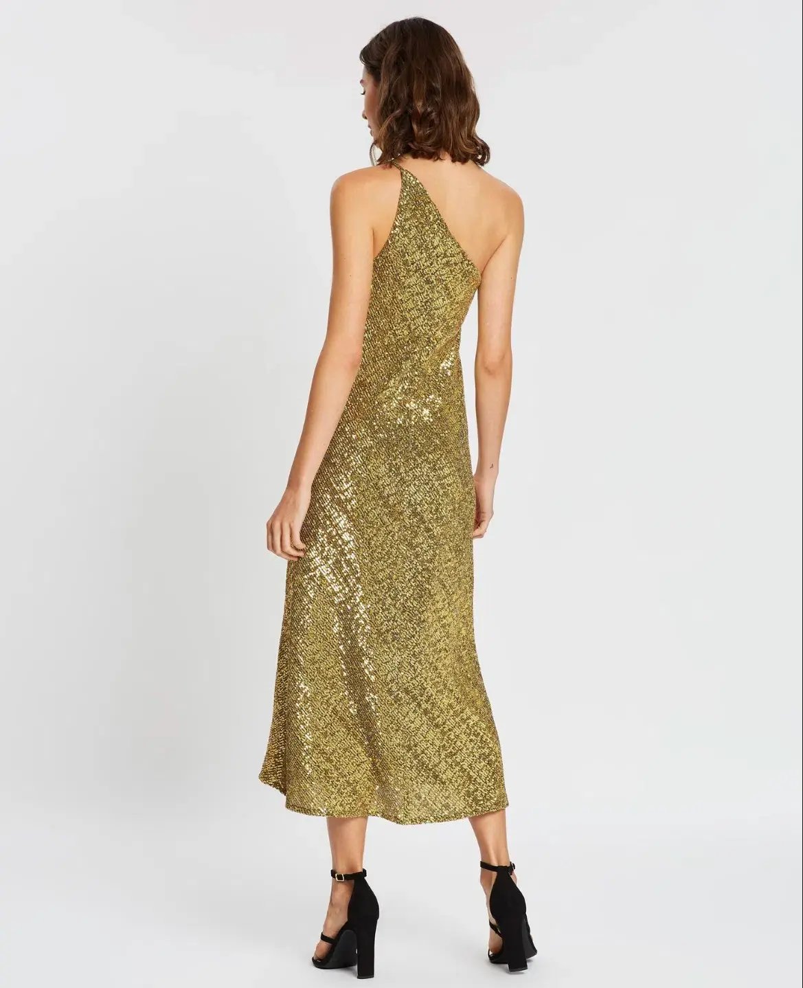By Johnny Gold Girl Asymmetric Bias Dress Size 12 photo 4