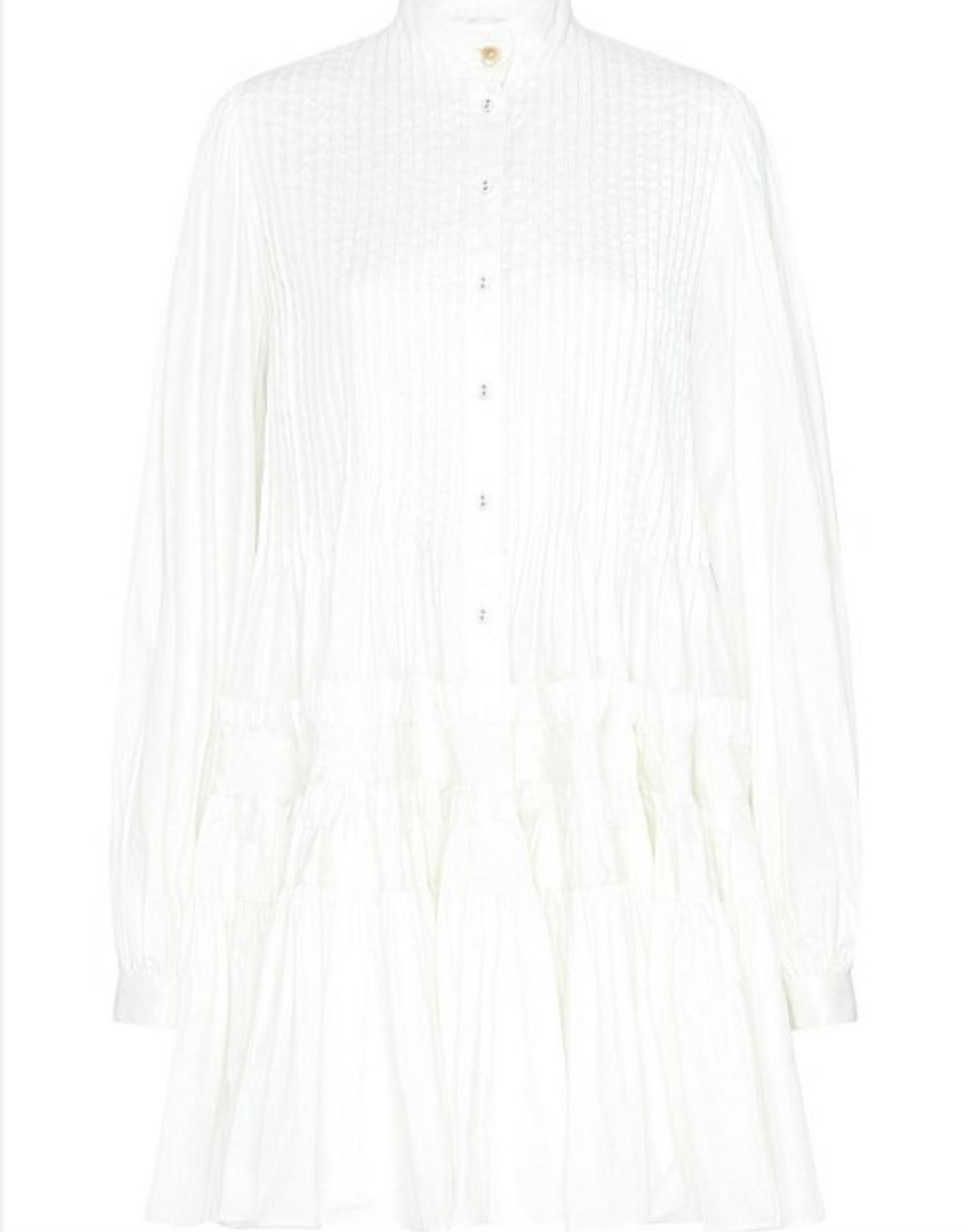 Aje Run Free Smock Dress White Size 8 photo 4