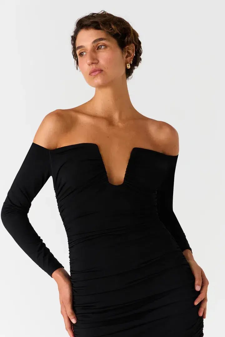 Misha Raelynn Dress Black Size 12 photo 3