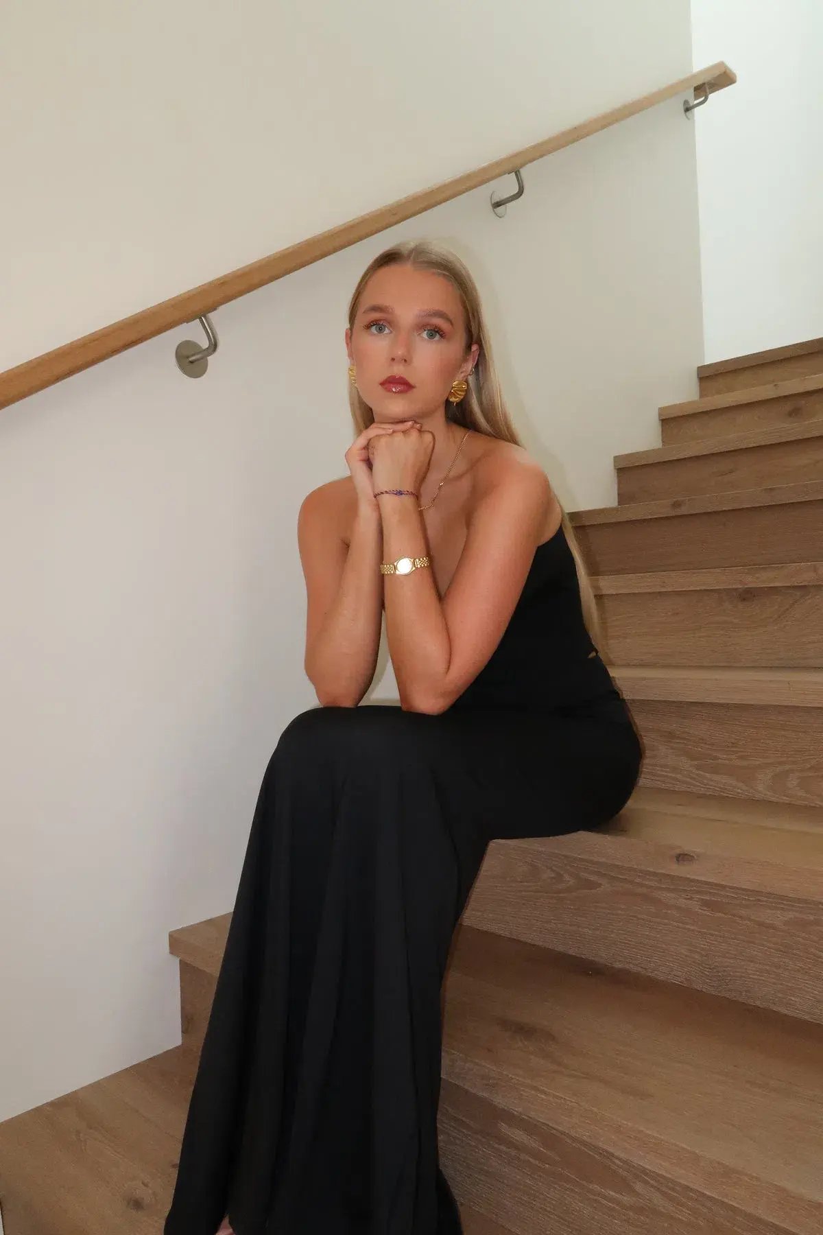 HNTR  Louie Gown Noir Size S/Au 8 photo 3
