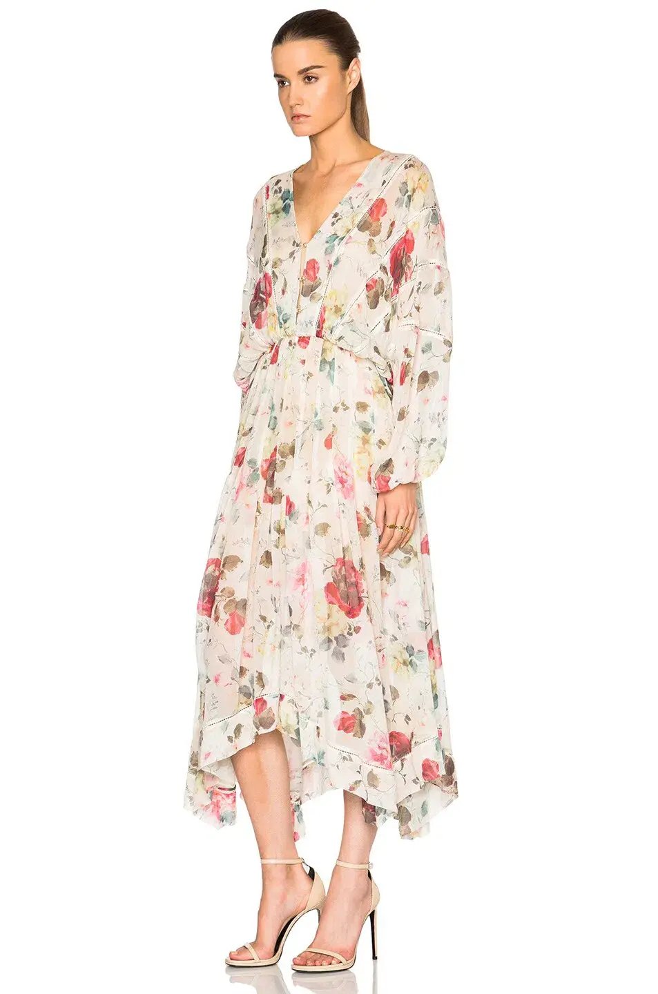 Zimmermann Mischief Ladder Midi Dress Floral Size 8 photo 2