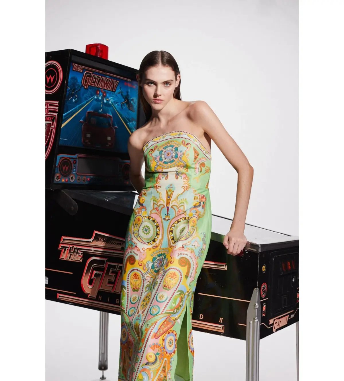Alemais Pinball Bodice Dress Print Size 12 photo 4