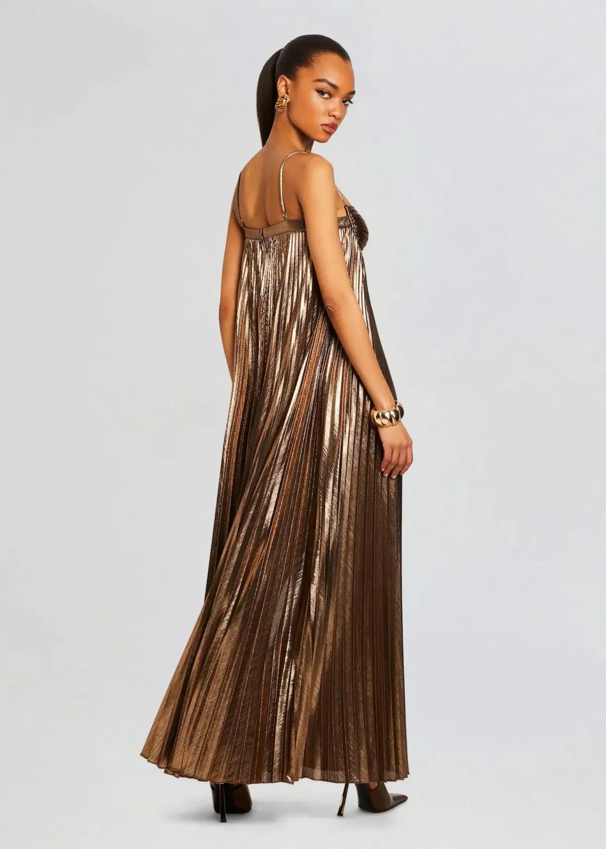Retrofete Diana Dress Gold Size AU 12 photo 2