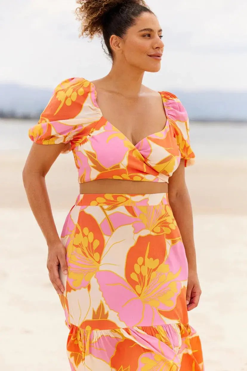 Mister Zimi Yasmin Skirt and Luisa Top in Tahiti Size AU 12 photo 6