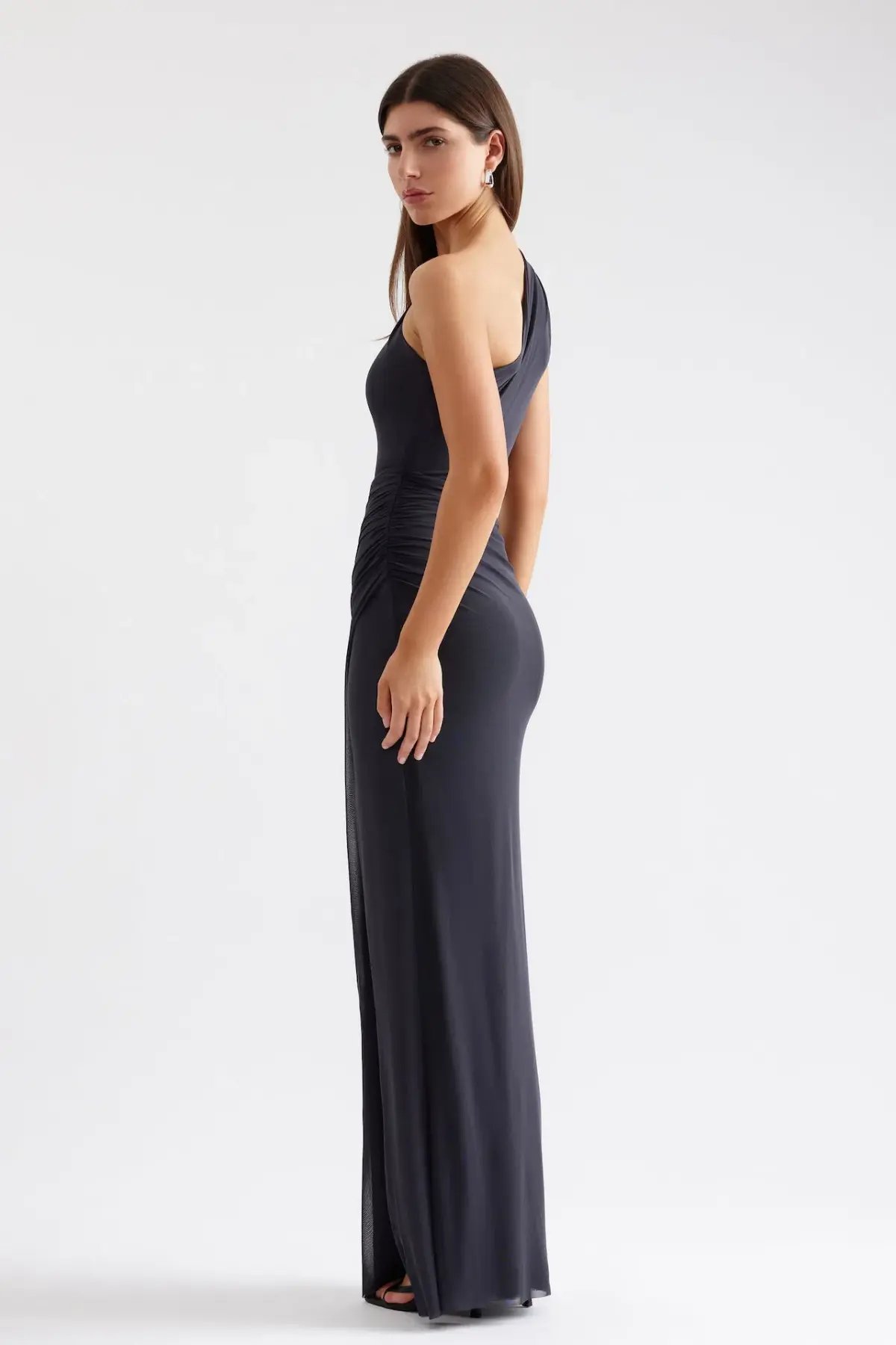 Lexi Viola Maxi Dress Charcoal Size AU 8 photo 2