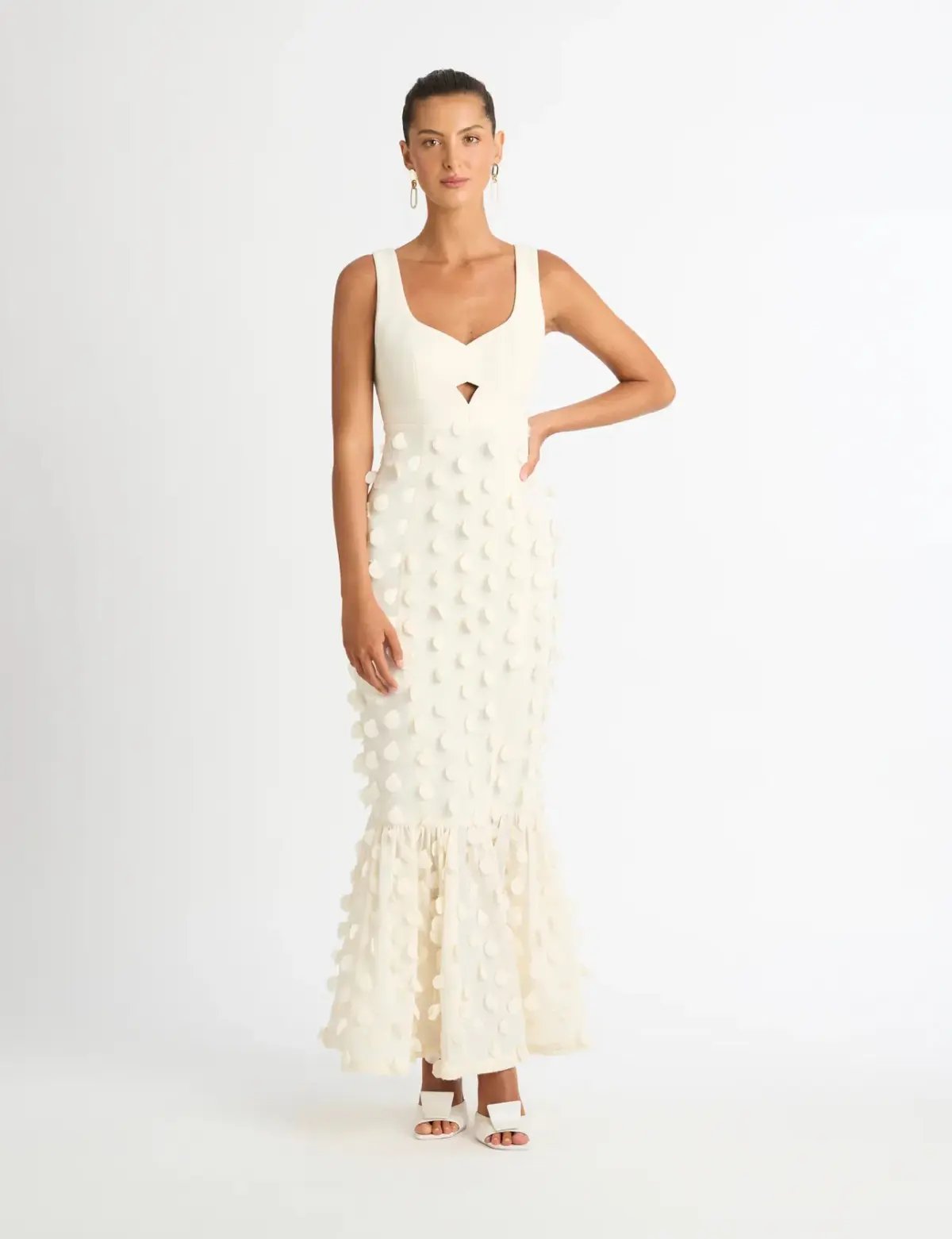 Manning Cartell Reverie Lace Sleeve Dress White Size 10 photo 4