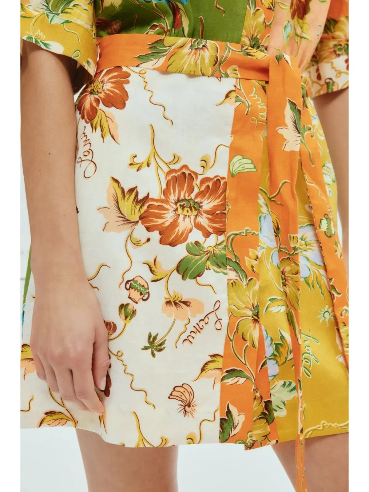 Alemais Hotel Lamu Spliced Mini Dress in Multi Size AU 12 photo 4