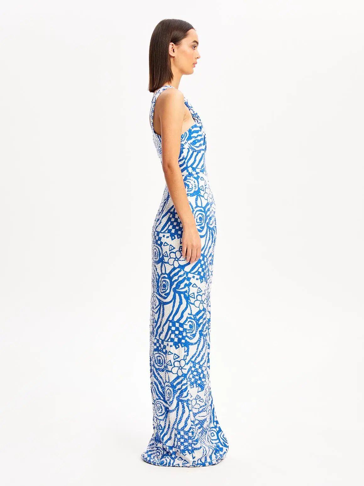 Alice McCall Daisy Daze Gown in Royal Size 8 AU photo 4